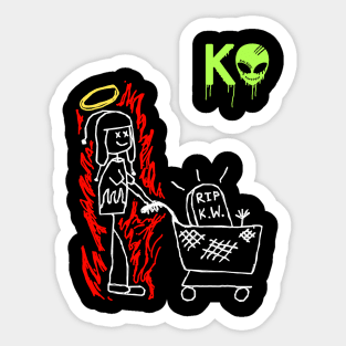 KVLI3N ''R.I.P. K.W.'' Sticker